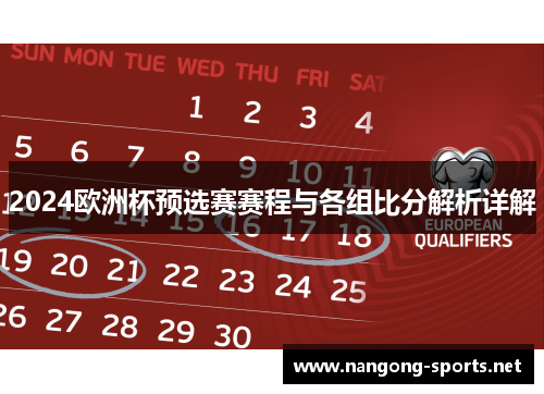 2024欧洲杯预选赛赛程与各组比分解析详解